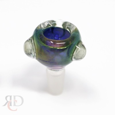 MALE GLASS BOWL 14MM HAND BLOWN DOUBLE GLASS BMD51-14M 1CT